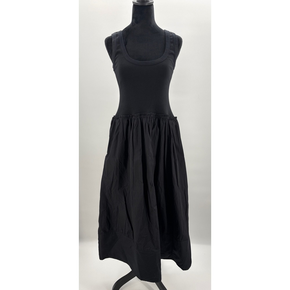 Madewell Black Sleeveless Scoop-Neck Midi Dress - Picture 5 of 12